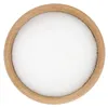 A top-down view of a wooden bowl filled with white granular material, likely salt or sugar. Podgląd zdjęcia produktu