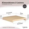 Klemmkissen Sitzkissen mit 2 Leisten, 37cm Klemmtiefe, Produktbild-Vorschau 3