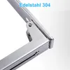 2 Stück Mikrowellenhalterung Wand aus Edelstahl einstellbar Produktbild-Vorschau 6