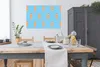 MuchoWow® Poster Eiscreme - Muster - Blau - Gelb 120x80 cm Produktbild-Vorschau 3