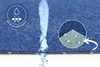 Blauer Kunstrasen mit Drainagenoppen ausgelegt auf der Rückseite
 Produktbild-Vorschau