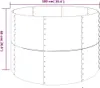 vidaXL Zvýšená posteľ Pozinkovaná oceľ 100x100x68 cm Hnedá Náhľad obrázku produktu 5