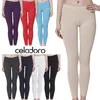 Leggings Celodoro da donna, pantaloni in jersey di cotone Anteprima dell’immagine prodotto 9
