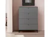 Cecilie | Kommode 4 Schubladen Grau Produktbild-Vorschau 2