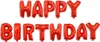 Guirlande de ballons de baudruche Happy Birthday, rouge, Voir les images du produit 1
