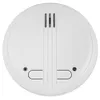 A white smoke detector viewed from the top. Produktbild-Vorschau