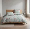Seersucker Bettwäsche Baumwolle Blumen Grau Bunt 135x200 Produktbild-Vorschau 4