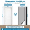 Sekey 90×220 cm moskitiera magnes drzwi balkonowe włókno Podgląd zdjęcia produktu 7