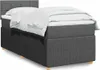 vidaXL Boxspringbett mit Matratze Dunkelgrau 100x200 cm Produktbild-Vorschau 2