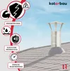 KOTARBAU® Daszek Dymny 100 MM Nasada Kominowa Daszek Do Podgląd zdjęcia produktu 6