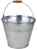 BURI Seau en zinc 10L avec poignée en bois Seau à eau Seau Voir les images du produit 2