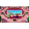 A screenshot from the video game Super Mario Party, showing gameplay on a colorful board with characters and a mini-game in the center. Produktbild-Vorschau
