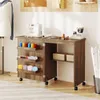 A sewing cabinet and desk combination in a room with a mannequin and sewing supplies. Produktbild-Vorschau