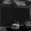 vidaXL Küchenrückwand Schwarz 100x50 cm Hartglas Produktbild-Vorschau 14