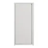 A plain white background with a single white metal cabinet. Voir les images du produit