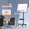 A TV stand with a TV on it, in an office or meeting room setting. Produktbild-Vorschau