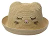 Clayre & Eef Kinderhut Beige Papierstroh Katze Produktbild-Vorschau 1
