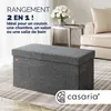 Casaria Banc de rangement gris foncé 80x40x40cm Coffre de Voir les images du produit 2