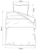 vidaXL Set di biancheria da letto grigio scuro 135x200 cm Anteprima dell’immagine prodotto 6
