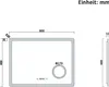LED Badspiegel mit Schminkspiegel 80×60cm 3 Lichtfarbe Produktbild-Vorschau 9