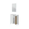 Garderobenset >Ethna< in Artik-Weiß/Natur - 77x91x24 Produktbild-Vorschau 5