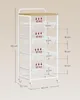 A product image showing a multi-tier rolling cart with dimensions and weight capacity indicated by text overlays. Produktbild-Vorschau
