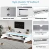 Support TV 175x38x45 cm, 2 meubles bas, 1 tiroir, éclairage Voir les images du produit 13