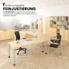 bümö Schreibtisch Serie-H - Gestell: Silber, Größe:  200 x Produktbild-Vorschau 3