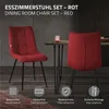 ML-Design jedálenské stoličky set 2 červené, obývacie Náhľad obrázku produktu 2