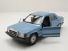 A light blue Mercedes 190E model car with its doors open, displayed on a white background. Náhled obrázku produktu