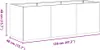 vidaXL Fioriera antracite 120 x 40 x 40 cm Acciaio laminato Anteprima dell’immagine prodotto 8