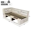 Flieks Jugendbett 90x200cm mit Tierhaus, Polsterbett Produktbild-Vorschau 4