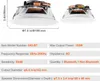 SucceBuy 2 PC 6,5-calowy głośnik sufitowy Bluetooth, 150 W, Podgląd zdjęcia produktu 7