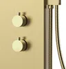Duschset Marwell Duscharmatur Essenza gold 125x20 cm - Produktbild-Vorschau 4