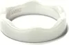 Keramik Ring weiß 5mm gewellt Bandring Ehering Vorsteckring Produktbild-Vorschau 1