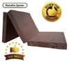 Natalia Spzoo vouwmatras 198x80x10 cm, bruin - 3-delig Productafbeelding-voorbeeld 4
