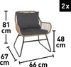 Balkonmöbel-Set Balkonmöbelgarnitur Balkonset Willmar Produktbild-Vorschau 7