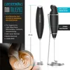 Product marketing image for a milk frother. Produktbild-Vorschau