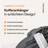 Aluminium Kofferanhänger Set 4 Stück – Gepäckanhänger mit Produktbild-Vorschau 5