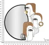 FURNLUX miroir mural Picassy noir 83cm / Couleur principale Voir les images du produit 6