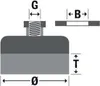 Osborn gestanzte Tellerbürste (Ø 130 mm, Körnung 60, 50 mm Voir les images du produit 2