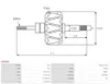 Generator AR0054 Läufer, Außendurchmesser 93,30 mm, Länge Produktbild-Vorschau 2