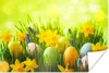 MuchoWow® Poster Ostereier - Frühling - Narzisse 60x40 cm - Produktbild-Vorschau 1