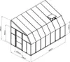 Plastikowa szklarnia ogrodowa Rion Sun Room 47 White Podgląd zdjęcia produktu 7