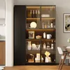 Vitrine Merax 2 en 1 à porte vitrée LED avec étagères Voir les images du produit 2