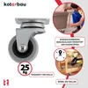 KOTARBAU® Möbelrollen Ø 40mm Alle Böden Geeignet Lenkrollen Produktbild-Vorschau 4