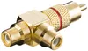 Cinch-Y-Adapter 1x Cinch-Stecker > 2x Cinch-Buchsen Produktbild-Vorschau 2