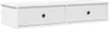 A white wooden shelf with two drawers and black knobs. Anteprima dell’immagine prodotto