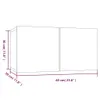 vidaXL TV-Wandschrank Grau Sonoma 60x30x30 cm Holzwerkstoff Produktbild-Vorschau 8