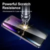 A close-up marketing image demonstrating the scratch resistance of a screen protector on a smartphone. Produktbild-Vorschau